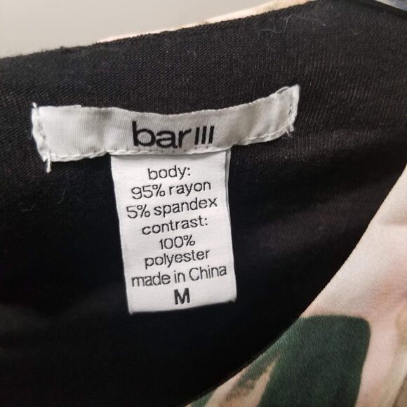 Medium Bar III white/pink/black layer tank top blouse - Picture 6 of 8